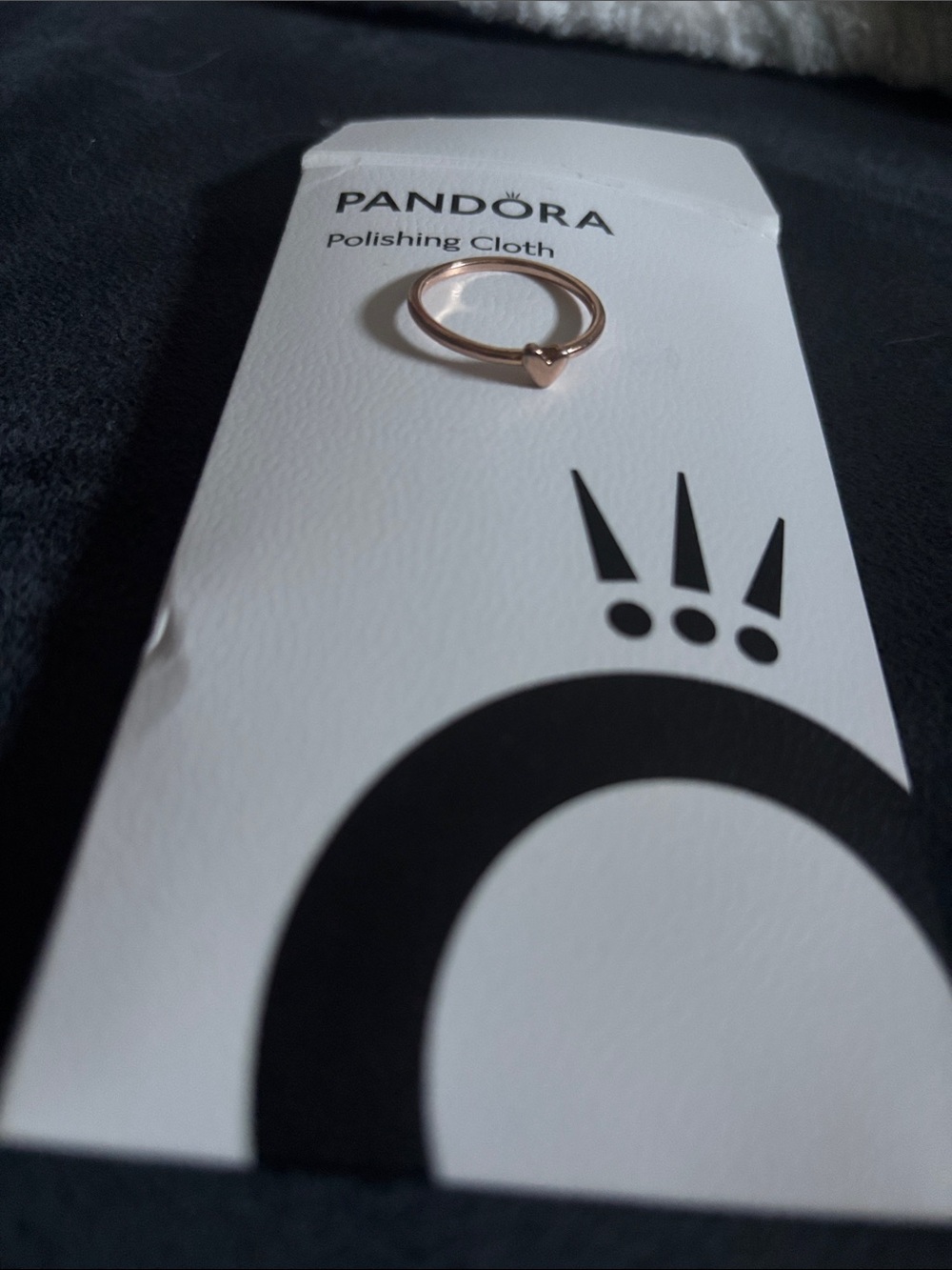 Pandora rose pink heart ring